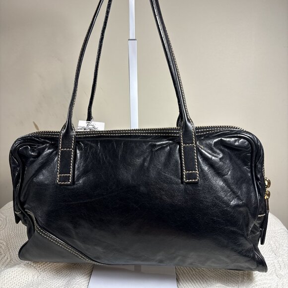 Gucci Vintage “Joy Boston Bag” – Black Leather – Gold Hardware - Picture 4 of 10